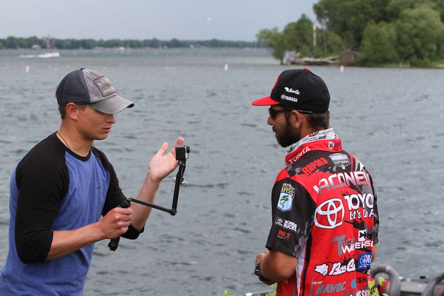 Mike Iaconelli did indeed have a big day, weighing 22 pounds, 4 ounces.
