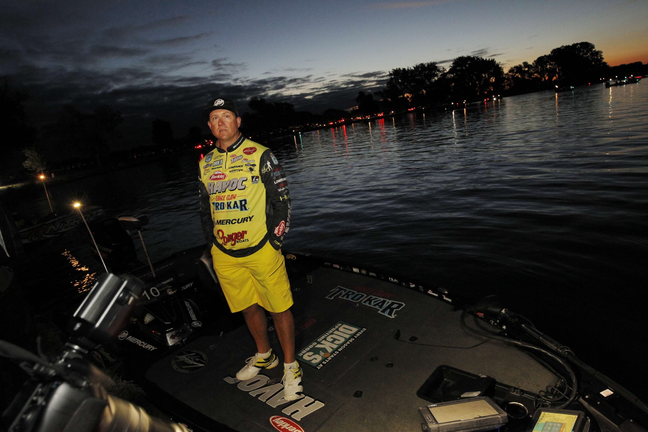 Skeet Reese looks to be set for a day of smallie fishing.