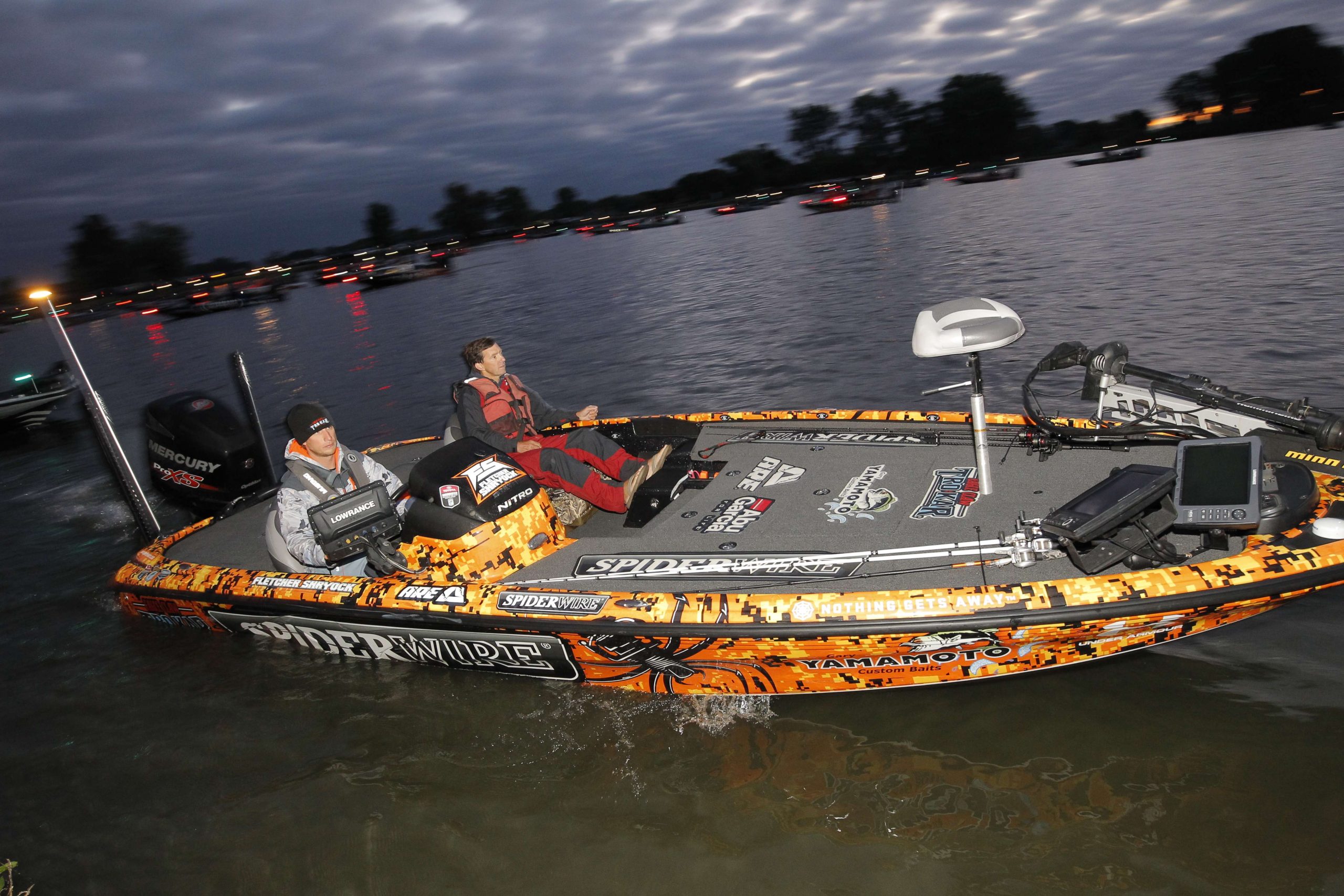 Ohio-native Fletcher Shyrock is the next angler to head out.