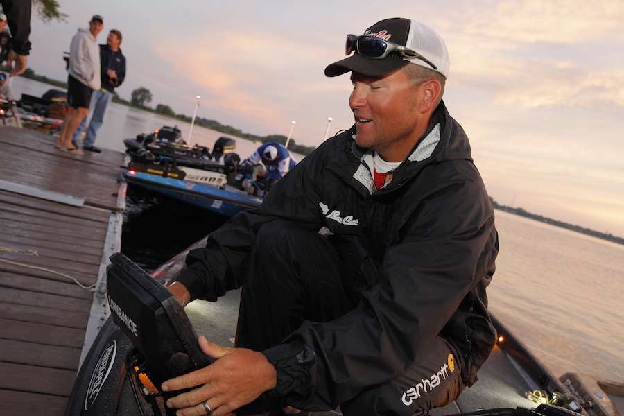 Kevin Ledoux is fishing in his first Elite Series Top 12 as well. 