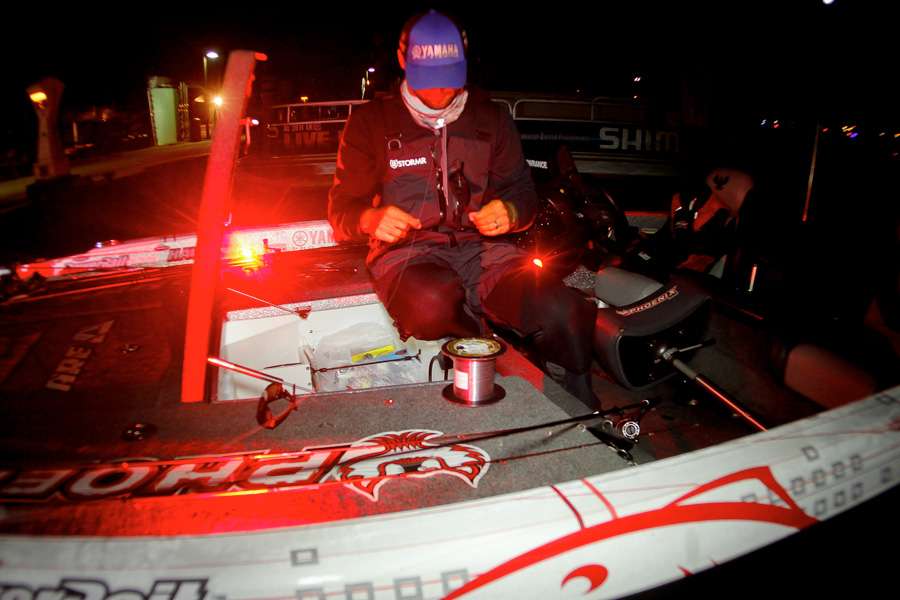 Justin Lucas currently sits in 4th place in the Angler of the Year points standings. 
