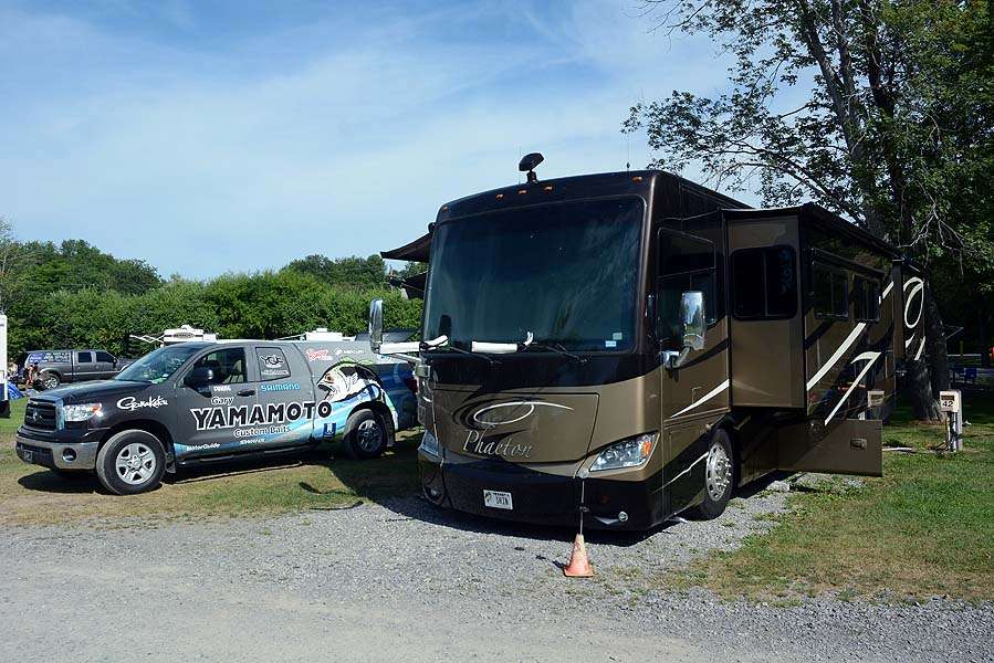 Home is wherever this Toyota Tundra, Ranger boat and 40-foot Tiffin Phaeton are parked. This week itâs Oneida Shores Park near Syracuse, N.Y. The couple first stayed here 10 years ago and slept in their camper before upgrading to this RV.