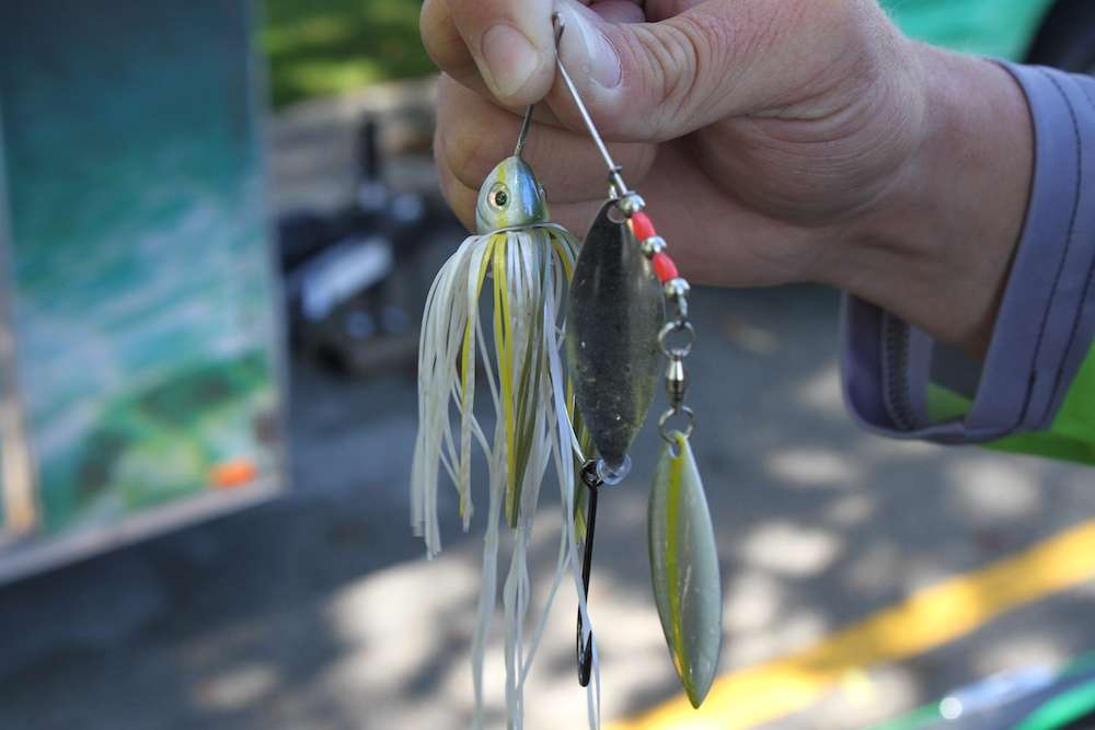 Another profile view of his go-to spinnerbait.