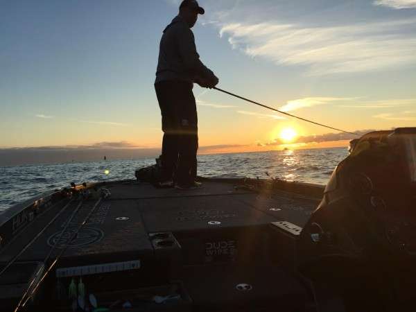 But they knew exactly what a great sunrise means to an angler.