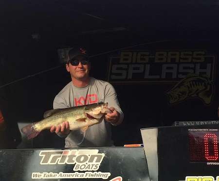 Chance Towner of Gary, TX weighed in a 8.01-pounder.