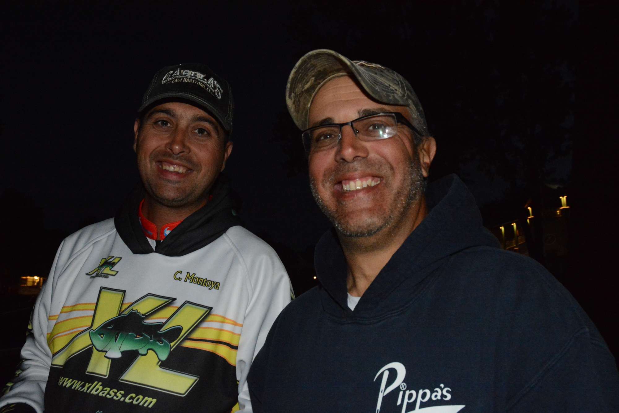 Carlos Montoya Martinez of the Spain team talks with New York B.A.S.S. Nation angler and translator Frank Giner.