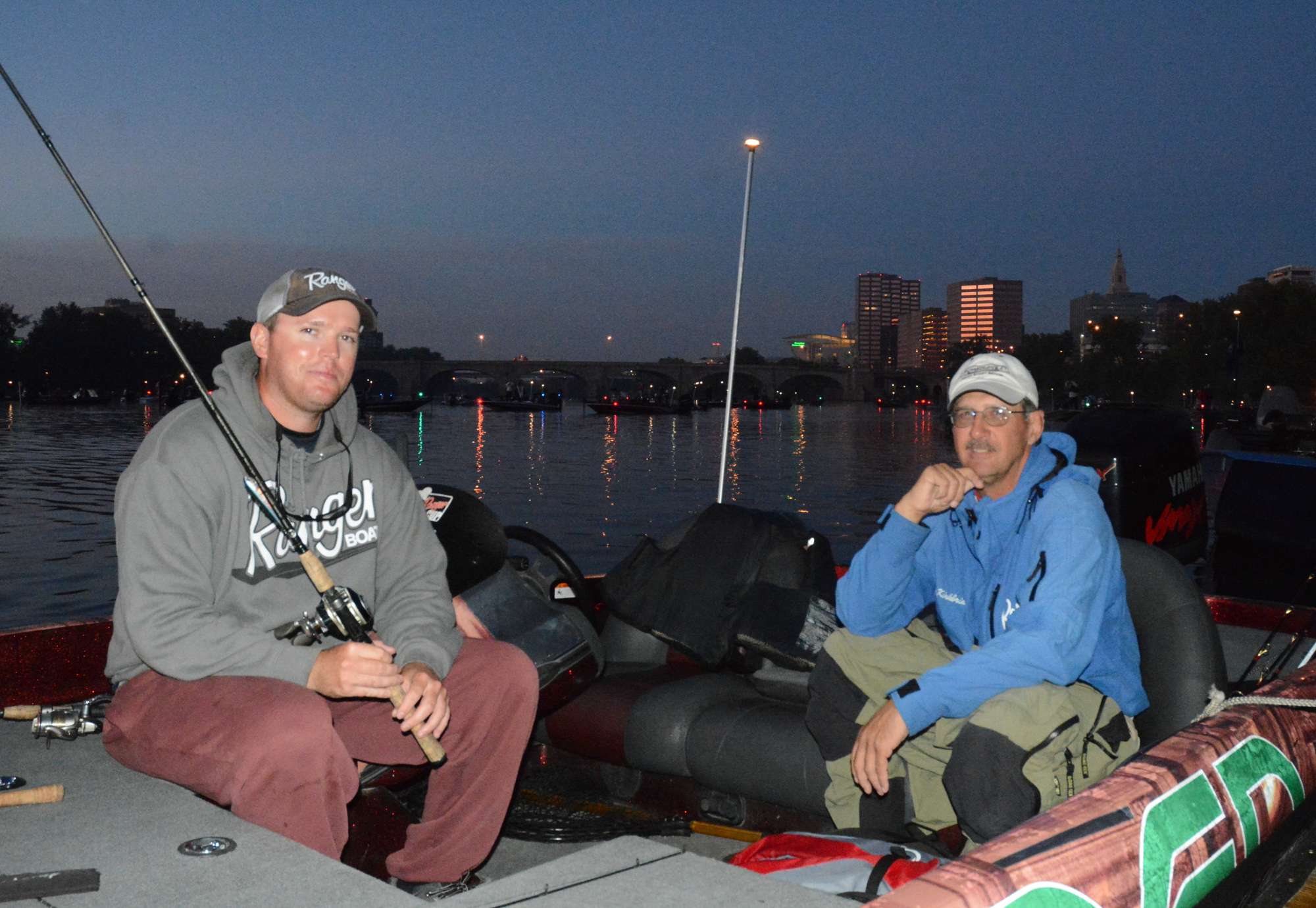 Chris Adams of Vermont and Doug Kirkbride of New York are the third boat in the lineup.