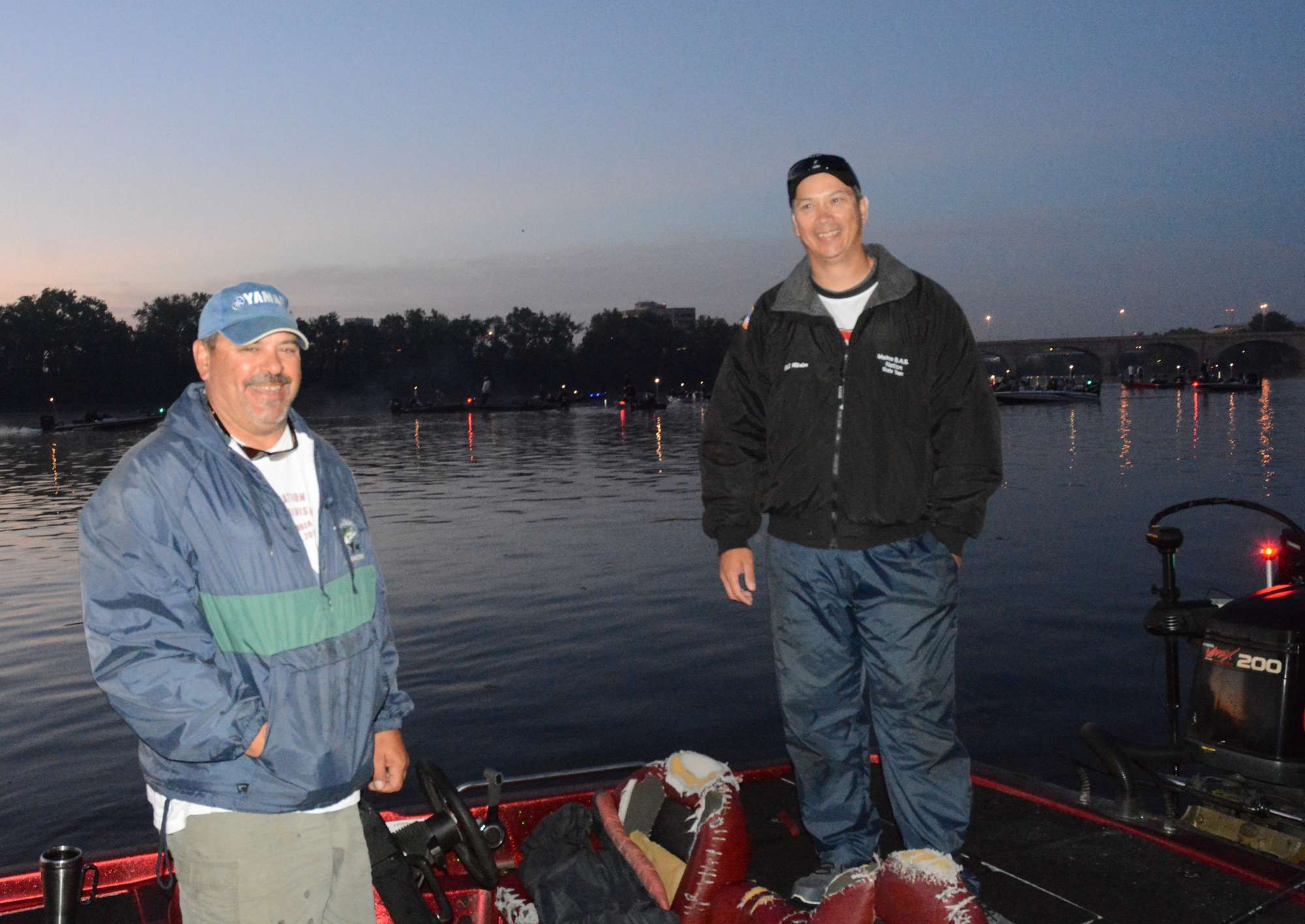 Paul LeBlanc of Massachusetts and Bill Rider of Maine will lead the takeoff in boat No. 1.
