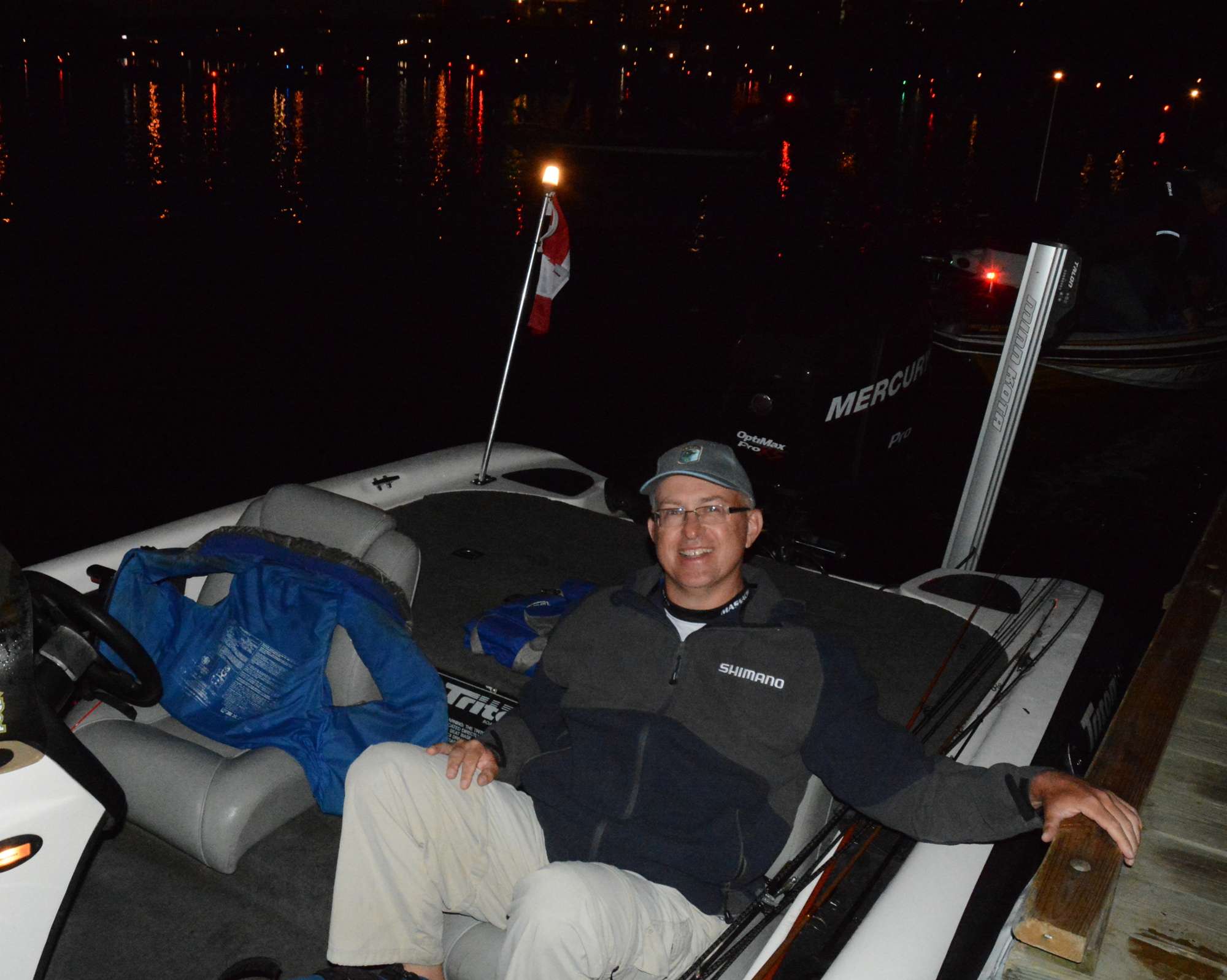 Jeff Kenney of Massachusetts hasn't weighed in a fish yet, but he's got one more day to do it!