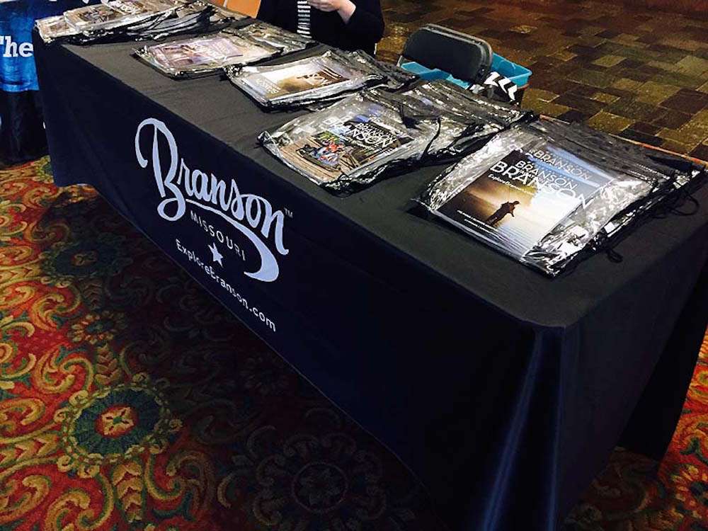Our host city, Branson, Missouri, handing out information on all the local attractions. 