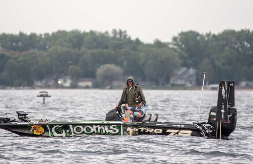 VanDam fights the lively fish to the boat as it jumped repeatedly. 