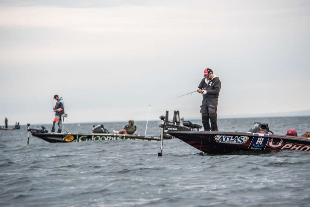 Both Hackney and Jonathan VanDam kept their eyes on their electronics and were 