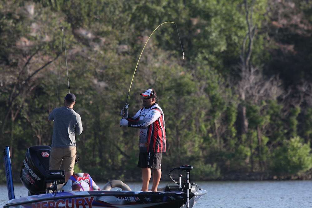Anglers have to decide between leaving an area where they're getting bit...