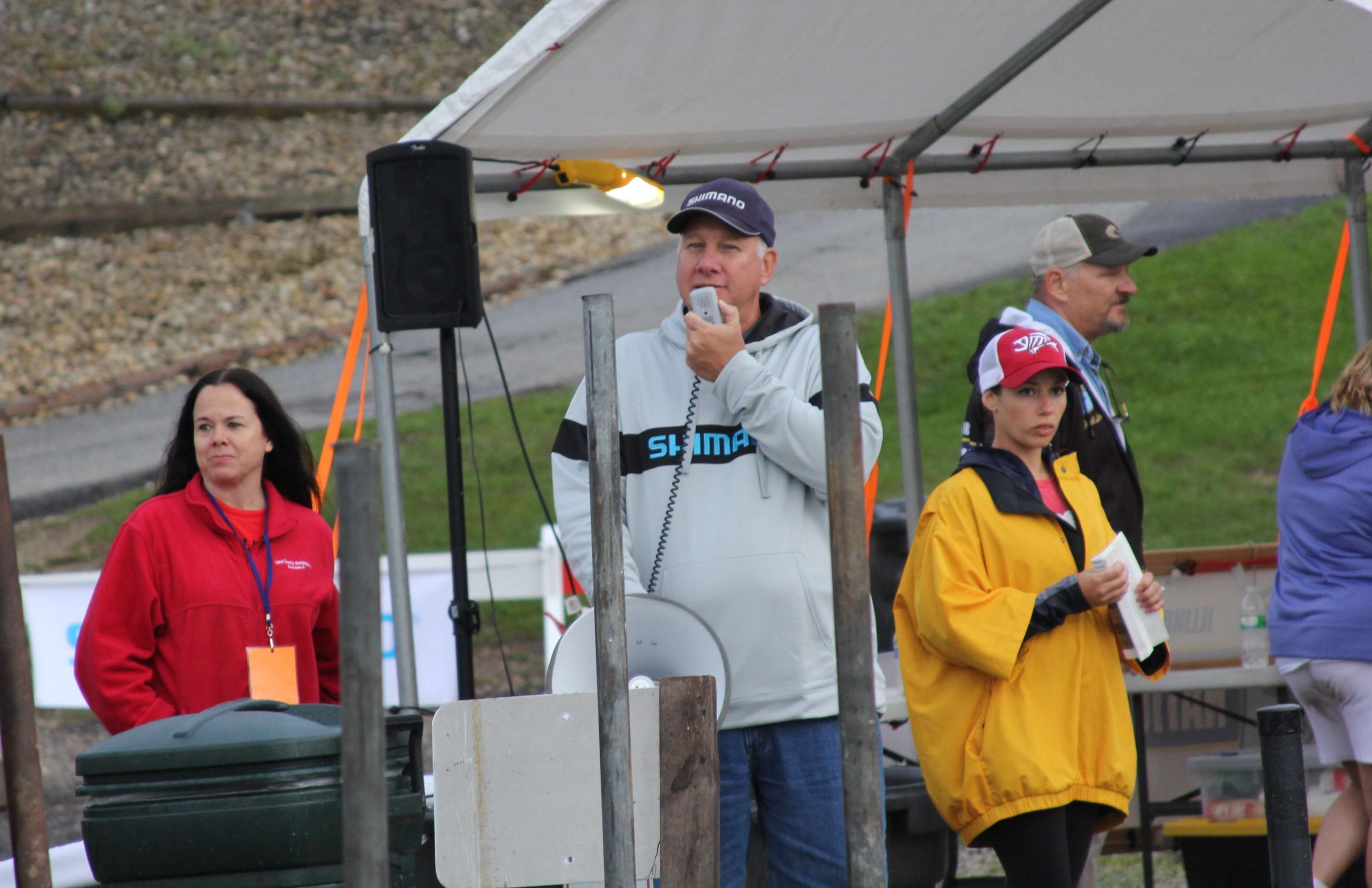 The date was September 11, and the inaugural Bryan Bickell Celebrity Bass Tournament on Bangs Lake in Wauconda, Illinois, began with a solemn tribute at the docks of Wauconda Boats. Tournament organizer and emcee Frank Hyla, Shimano pro staff member and host of the 