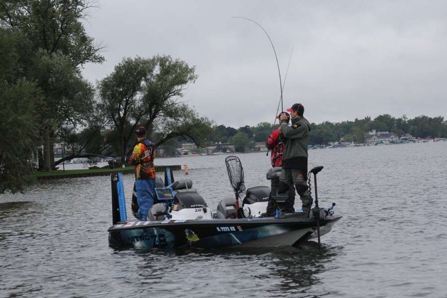 Despite a torrential downpour, cold front and the day-long threat of additional storms, enough bass obliged to make for a competitive tournament.