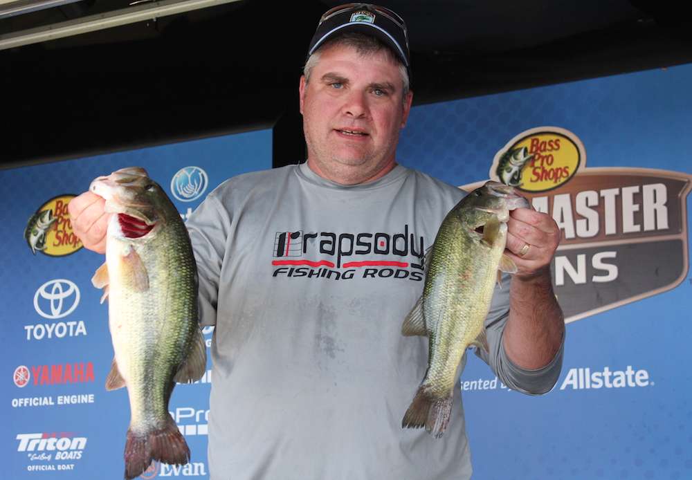 Co-angler Christopher Megee sits in 9th with 8-1. 