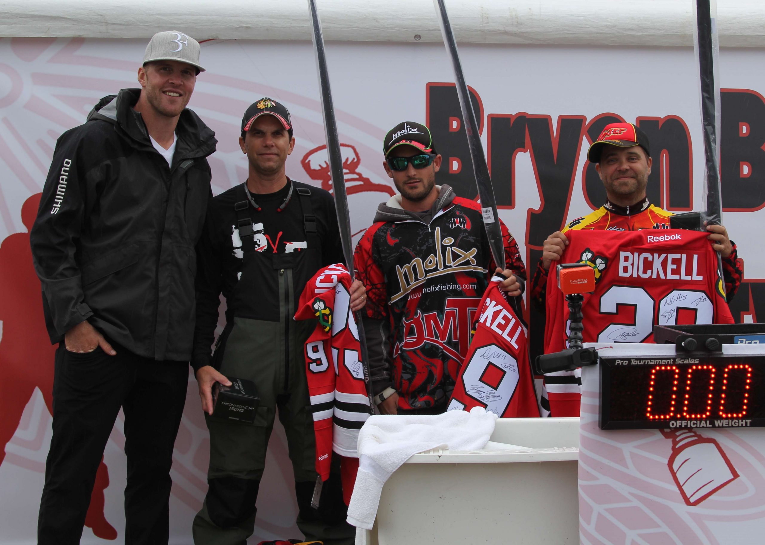 The team of Casey Tucker, Mike Gentile, and Mike Morrel won with a 12.68-pound total. The bulk of their catch came on a dropshot rig with Molix soft plastic.