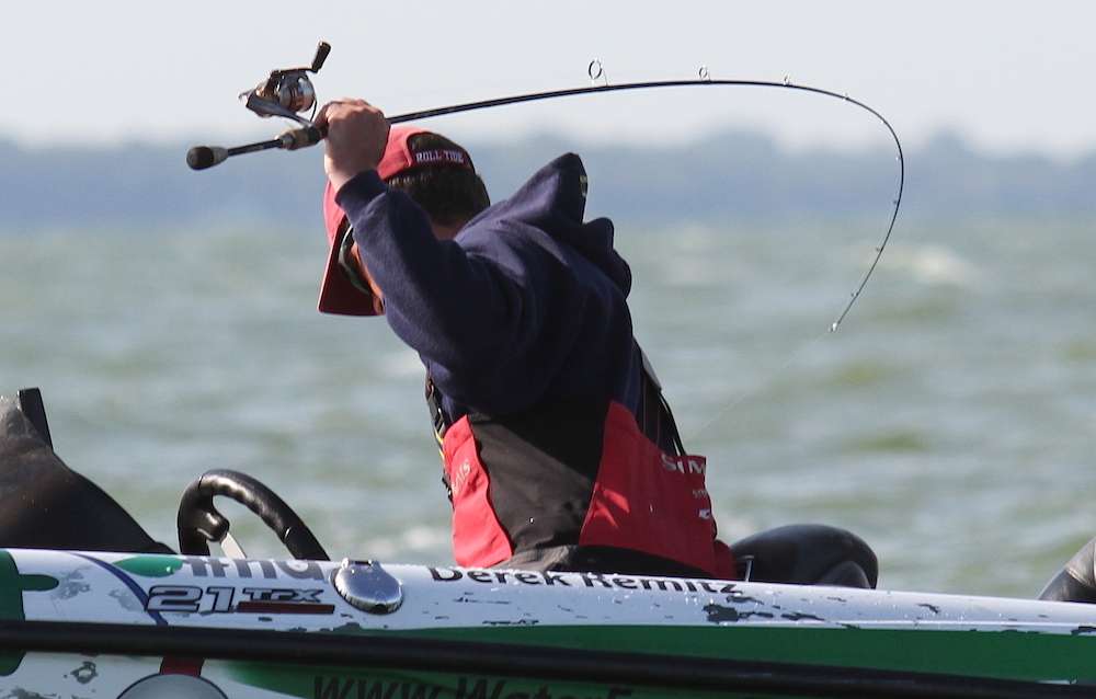 When fighting a smallmouth, it's important to keep your rod in hand...