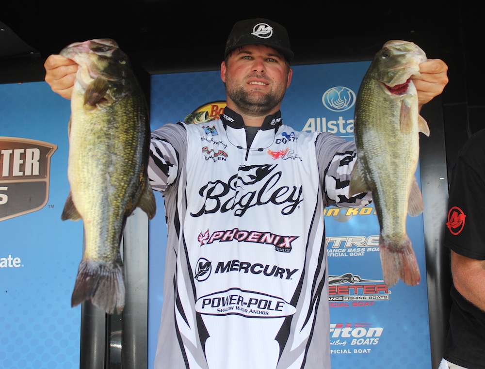 Brock Mosley sits in 9th with 14-12.  