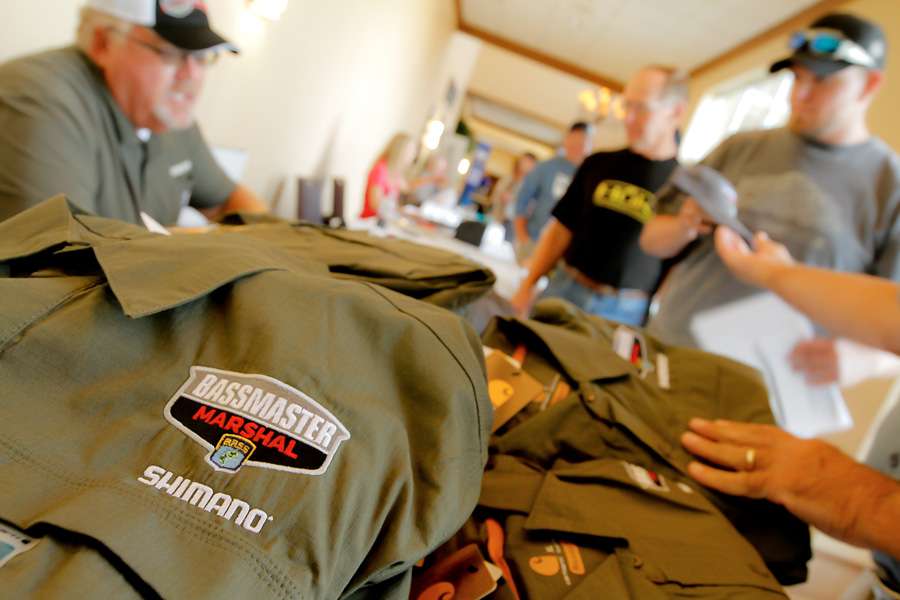 They all received logo caps and shirts provided by Carhartt. 