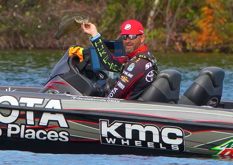 This fish is headed to the weigh-in. 
