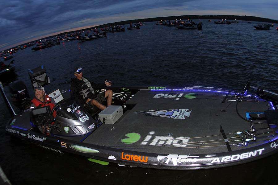Oklahoma pro Fred Roumbanis is 45th after Day 1 with what he hopes is a better day of fishing ahead. 
