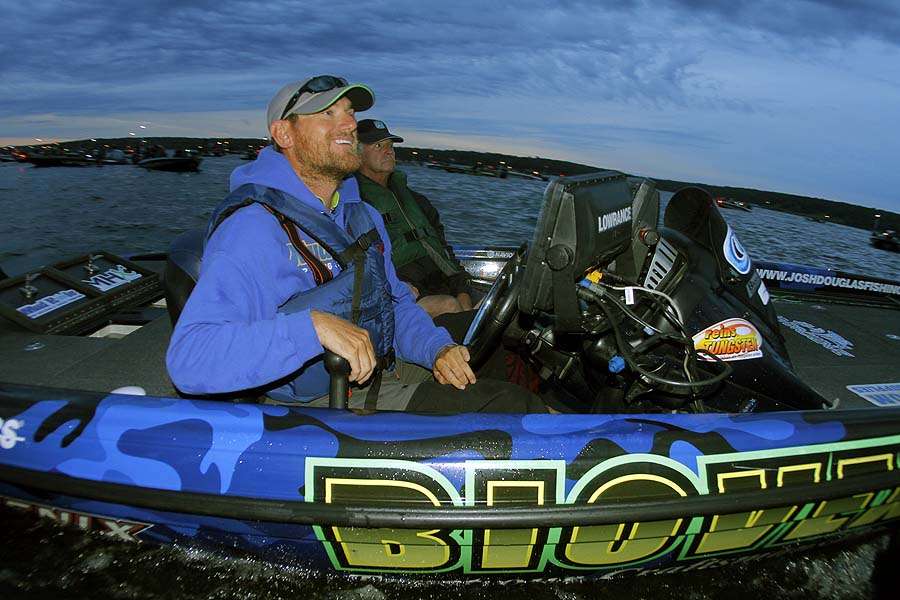 Minnesota pro Josh Douglas also is a guide on Lake Minnetonka whose skills are being put to the test on Fort Gibson. 