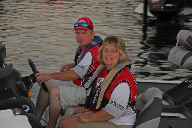 The husband and wife team of Wayne and Lyn England drove a remarkable 36 hours from New Hampshire to fish with Toyota on Toledo Bend.
