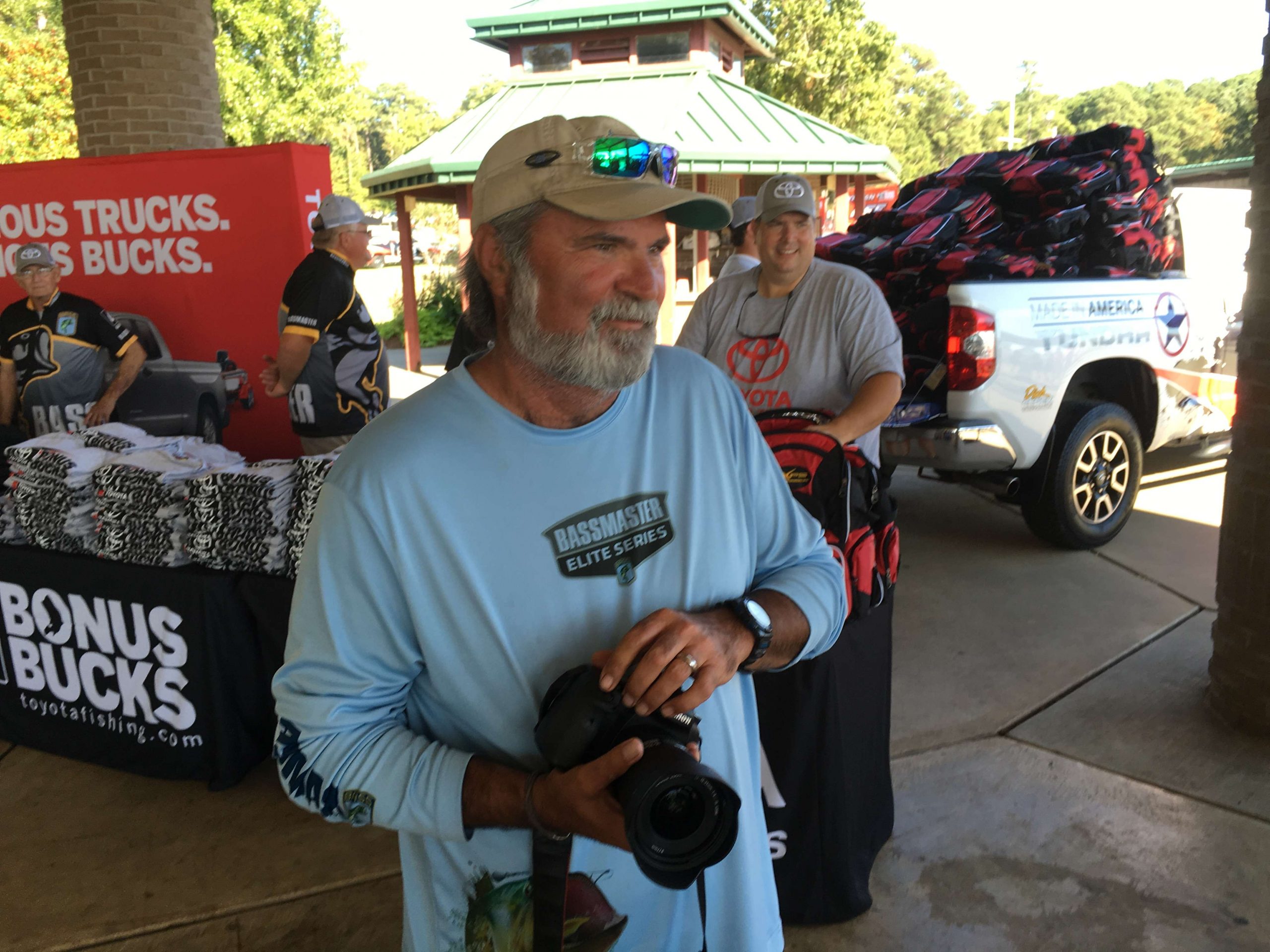 The man, the myth, the legend, James Overstreet was there to take pictures of registration, and to fish the event with Steve Bowman. These guys are not only pros at showing the world bass fishing through their photos and content, they are pretty good sticks!