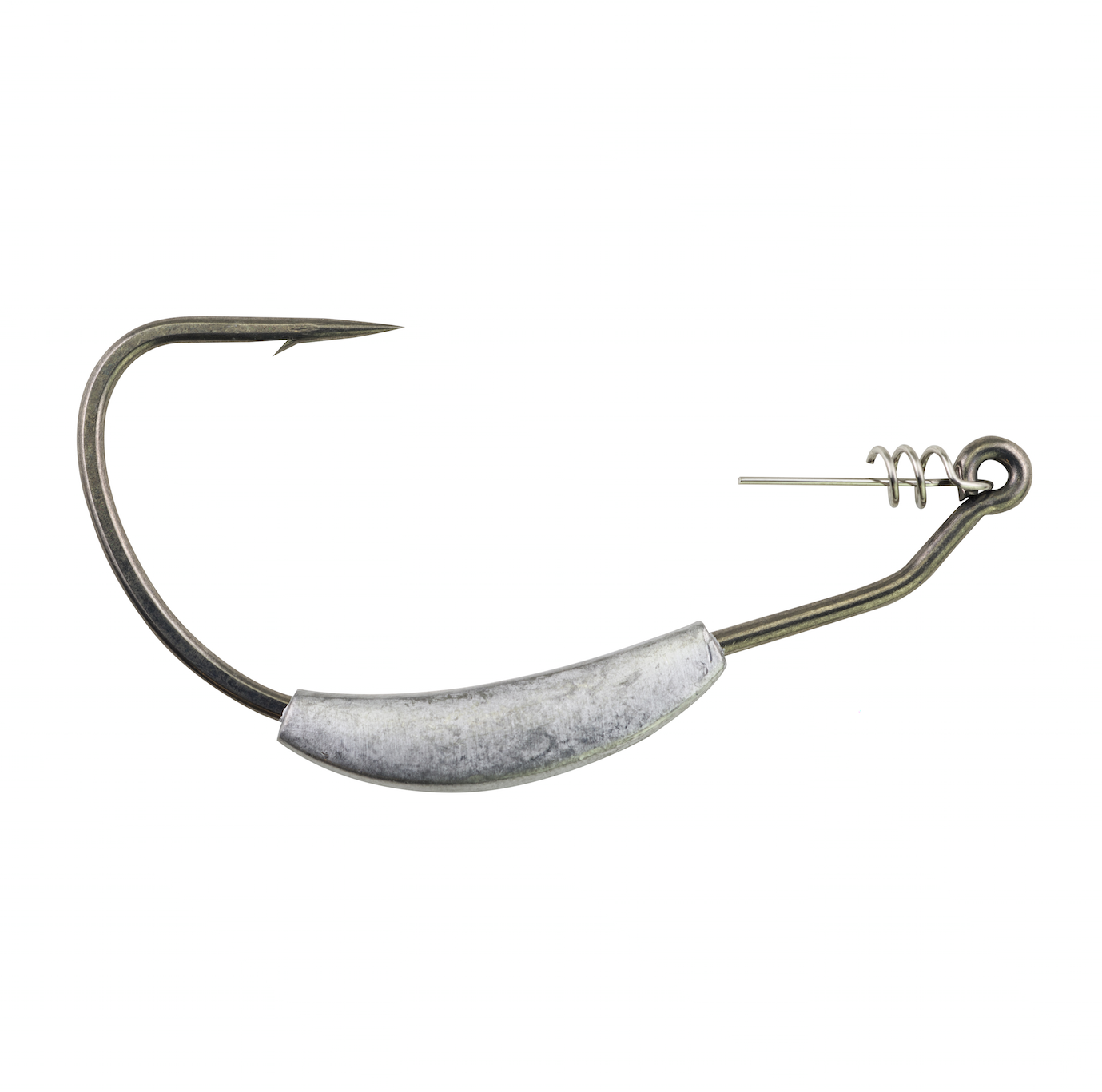 The weighted swimbait hook keeps all your swimbaits secure and running true. Each hook comes standard with a weigh and center pin attachment that keeps the bait hooked up for repeated casts. Four hooks to a package, 3/0- 7/0 for $5.99.