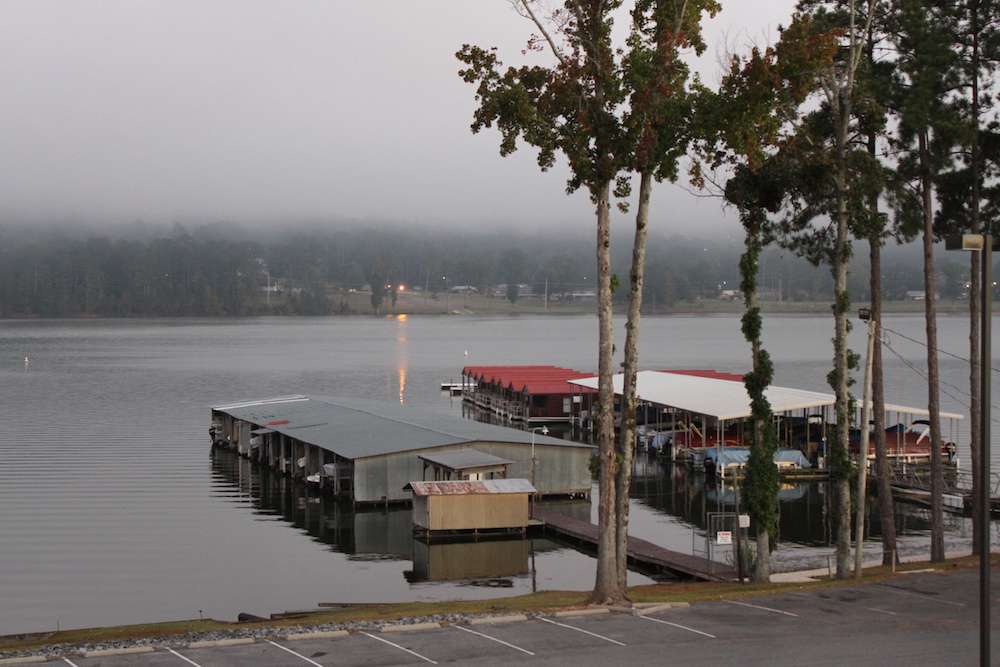 It looks like there is some fog on the water early this morning.