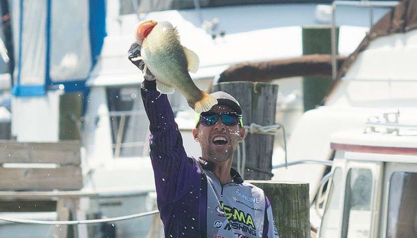 Martens would boat several keepers in quick succession. But the real money fish would surprise him and the rest of the audience. This 7-pound, 2-ounce monster turned the whole day upside down.