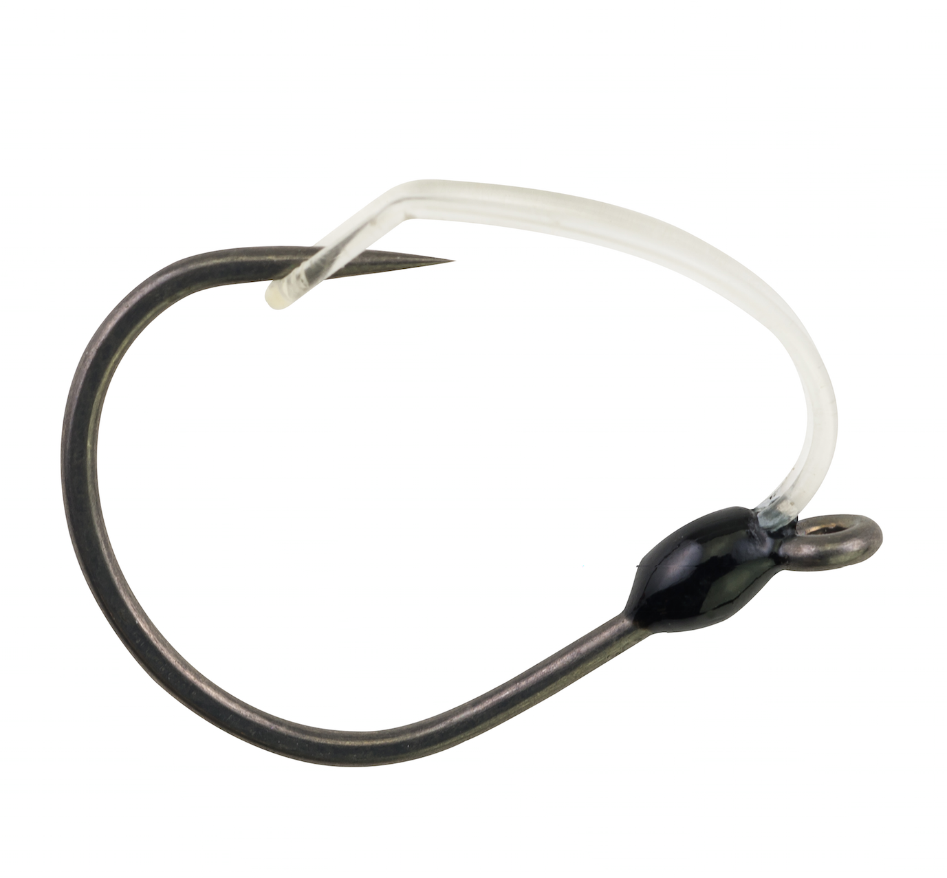 Available in sizes from #1 to 3/0, the Weedless WideGap hook feature a fluorocarbon weed guard to pitch your bait into dense cover without getting snagged up. This is a great hook for wacky rigging. Five hooks come in each package for $5.99
