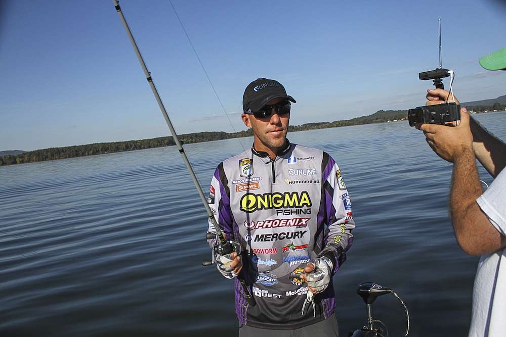 Thomas Allen shoots some videos with the 2015 Angler of the Year and once they're wrapped upâ¦