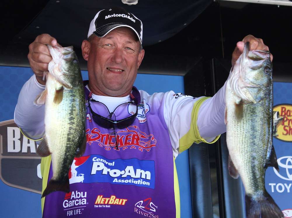Co-angler Larry Foster (6th, 12-1)