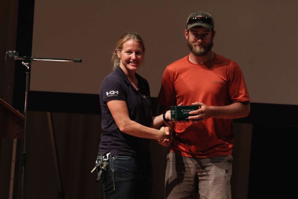 Joe Thompson won a Shimano Citica in the casting contest, hitting all three targets in a little over 11 seconds. 