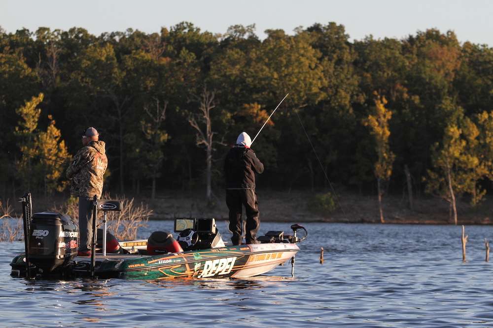 We start out with Gary Klein and co-angler Kenneth Moore. 