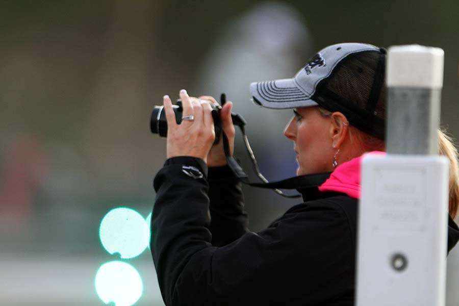 Janet Jones snaps pictures of her fiancÃ©e Chase Brooks, a rising pro from Texas. 