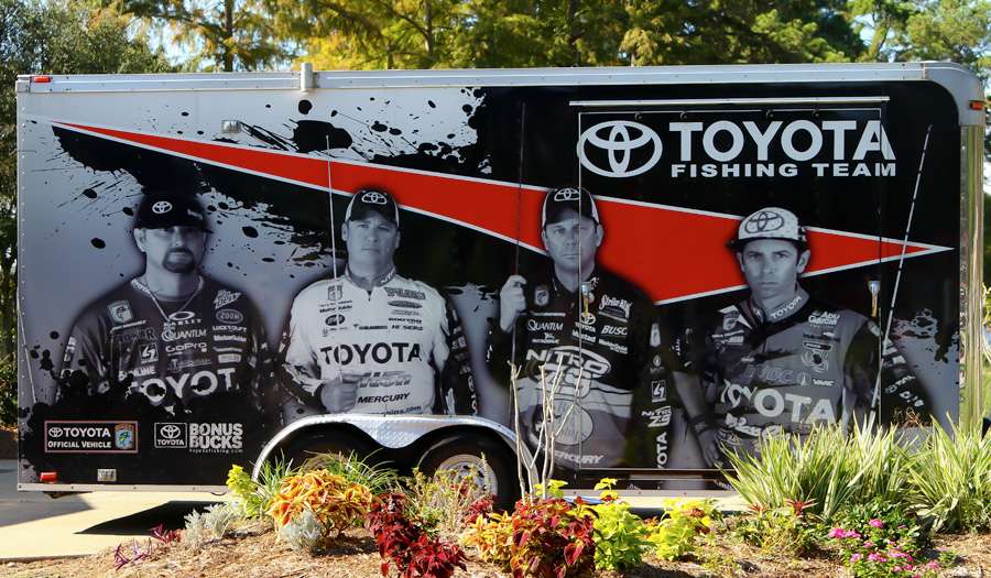 Kevin VanDam and Mike Iaconelli are also members of the Toyota Fishing Team. 