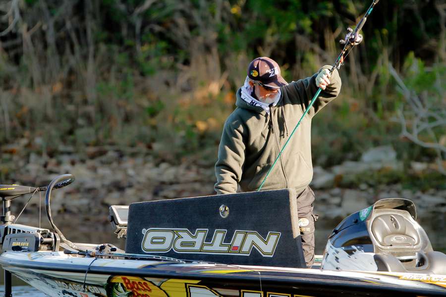 The four-time Classic champ pulls another weapon from the rod locker. 