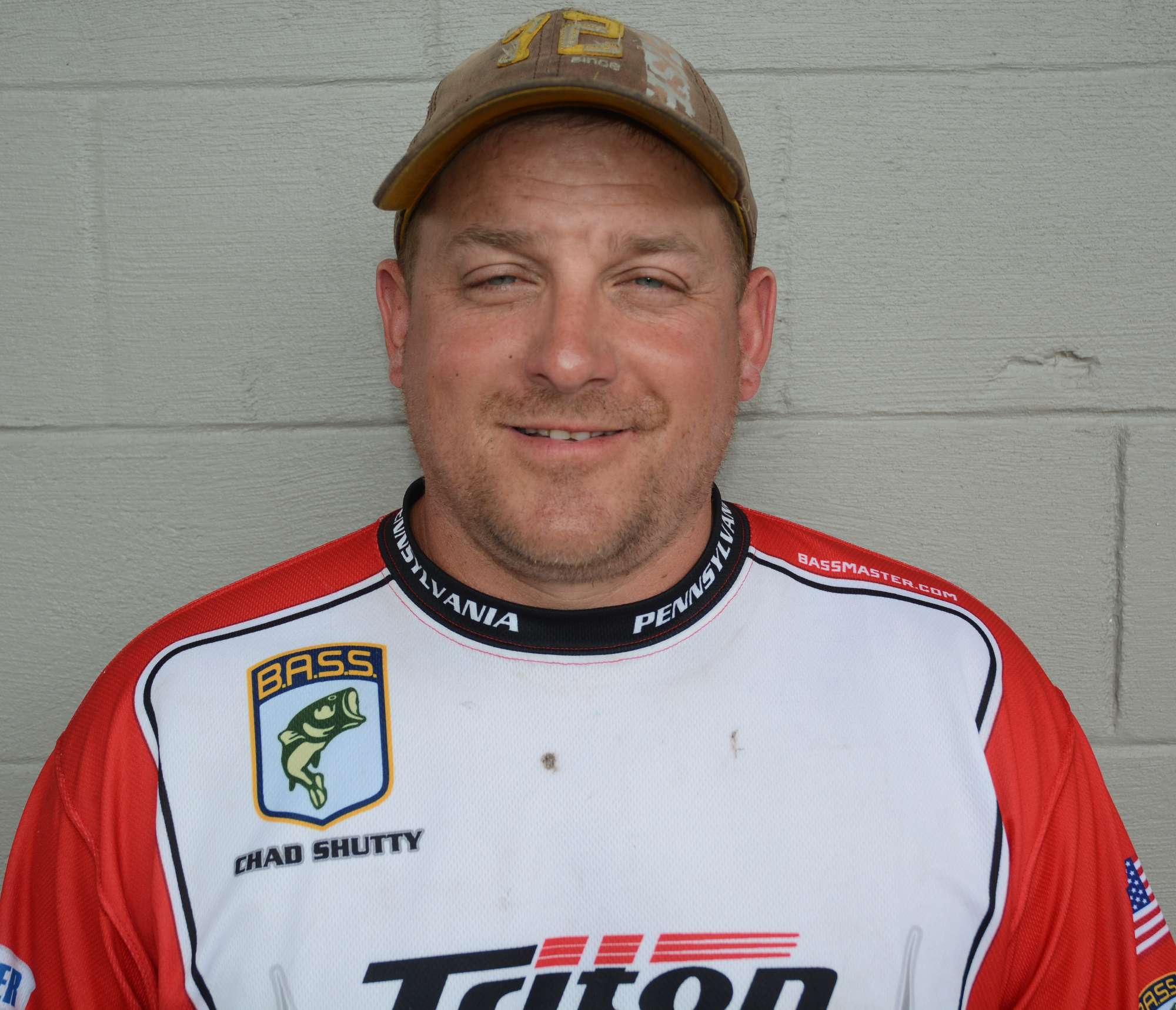 Chad Shutty of Pennsylvania is a member of the Patton Bassmasters. This will be his first trip to the championship. He's a driver by trade, and for fun, he coaches Little League or goes hunting or trapping.