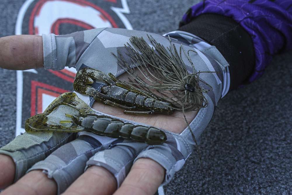 Both of those soft plastics would be rigged on a 4/0 Heavy Cover Gamakatsu flipping hook. He finished second at the California Delta to another former California angler, Justin Lucas.