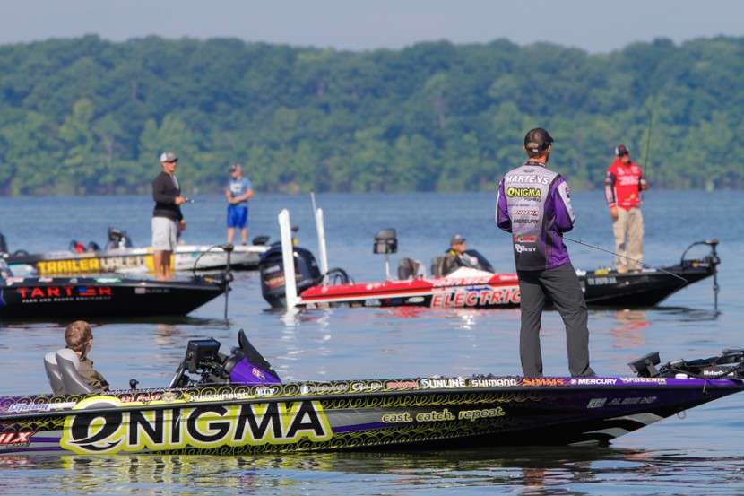 BASSfest at Kentucky Lake was the next event on the schedule, and it proved to be difficult as practice was tough for most anglers and crowds were expected on the famous ledges. Martens managed a 15th place finish on the historic fishery.