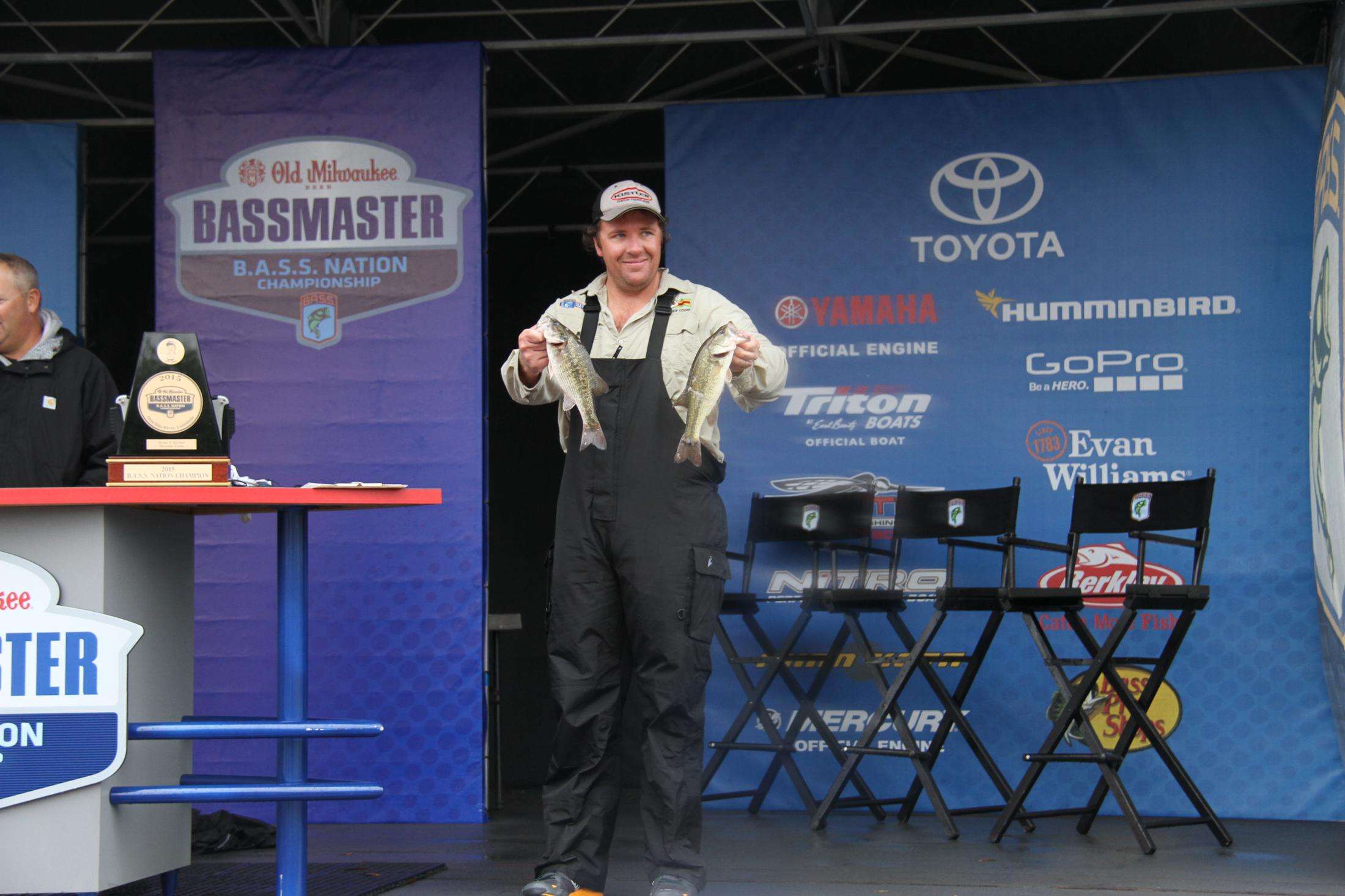 Bruce Cooke, 19 pounds, 38th place