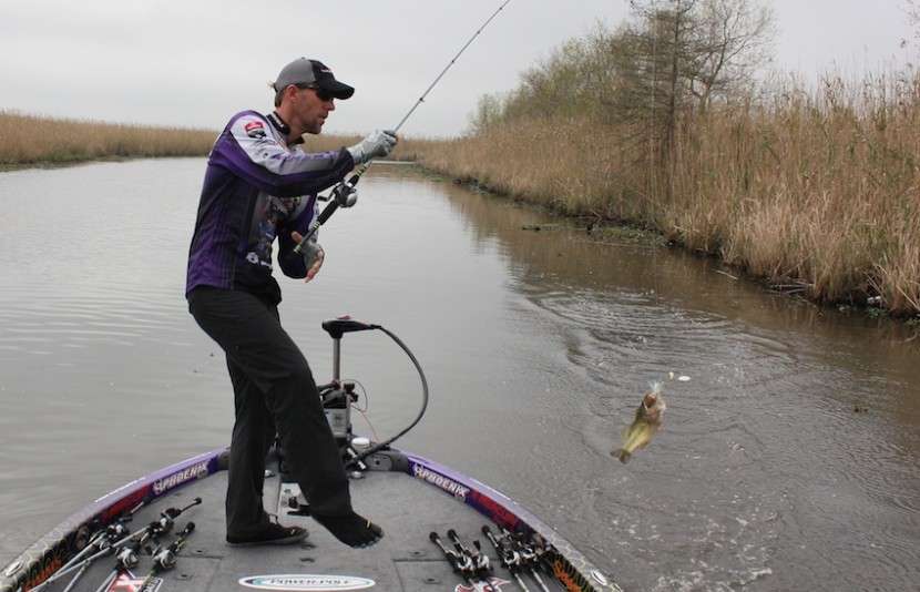 At the Sabine River, Martens resorted to flipping soft plastics for some of his fish, but on the final day he switched it up to catch his weight.