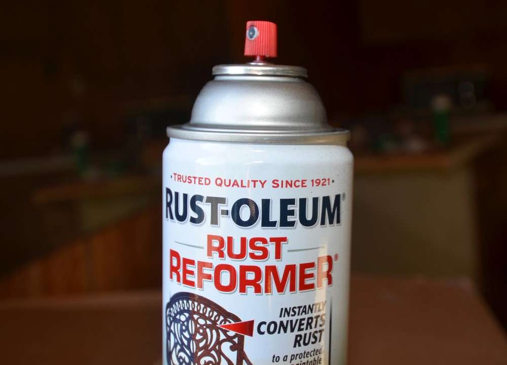 I used Rust-Oleum Rust Reformer as a primer coat. This flat black coating bonds with rusty metal and transforms it into a non-rusting surface. It also gave the truck-bed coating a darker black appearance. It took seven 10.25-ounce spray cans to coat my trailer.