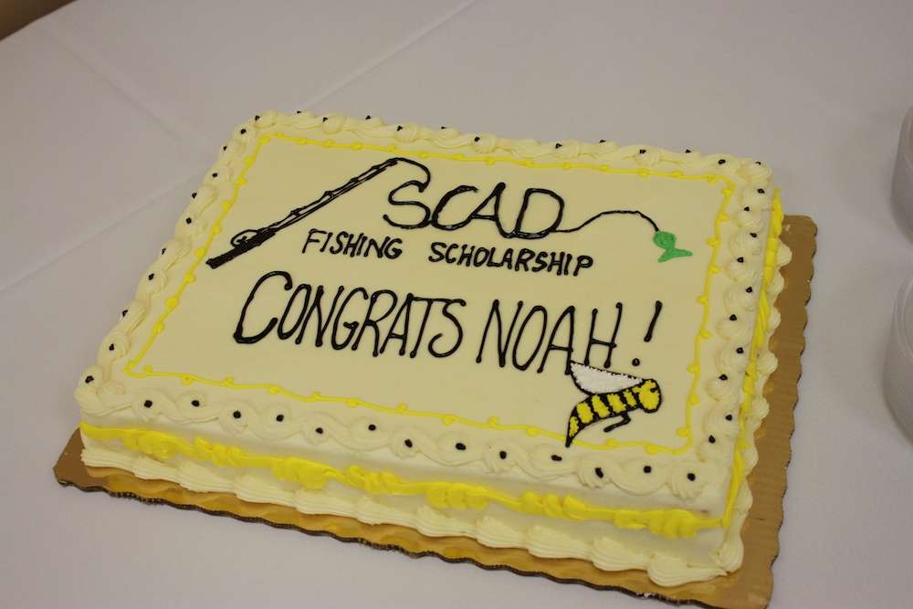 A cake to commemorate his scholarship signing.