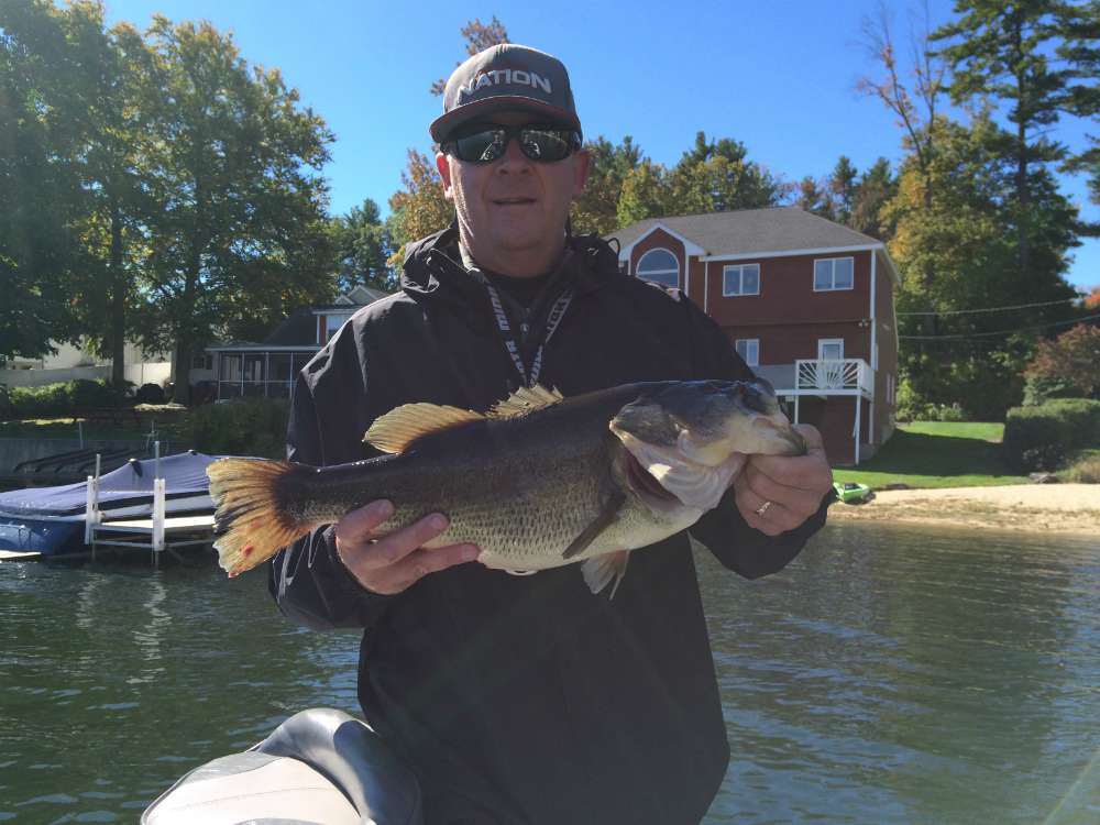 âA 6-pound largemouth bass. Fall fishing in Massachusetts.â Submitted by Rick