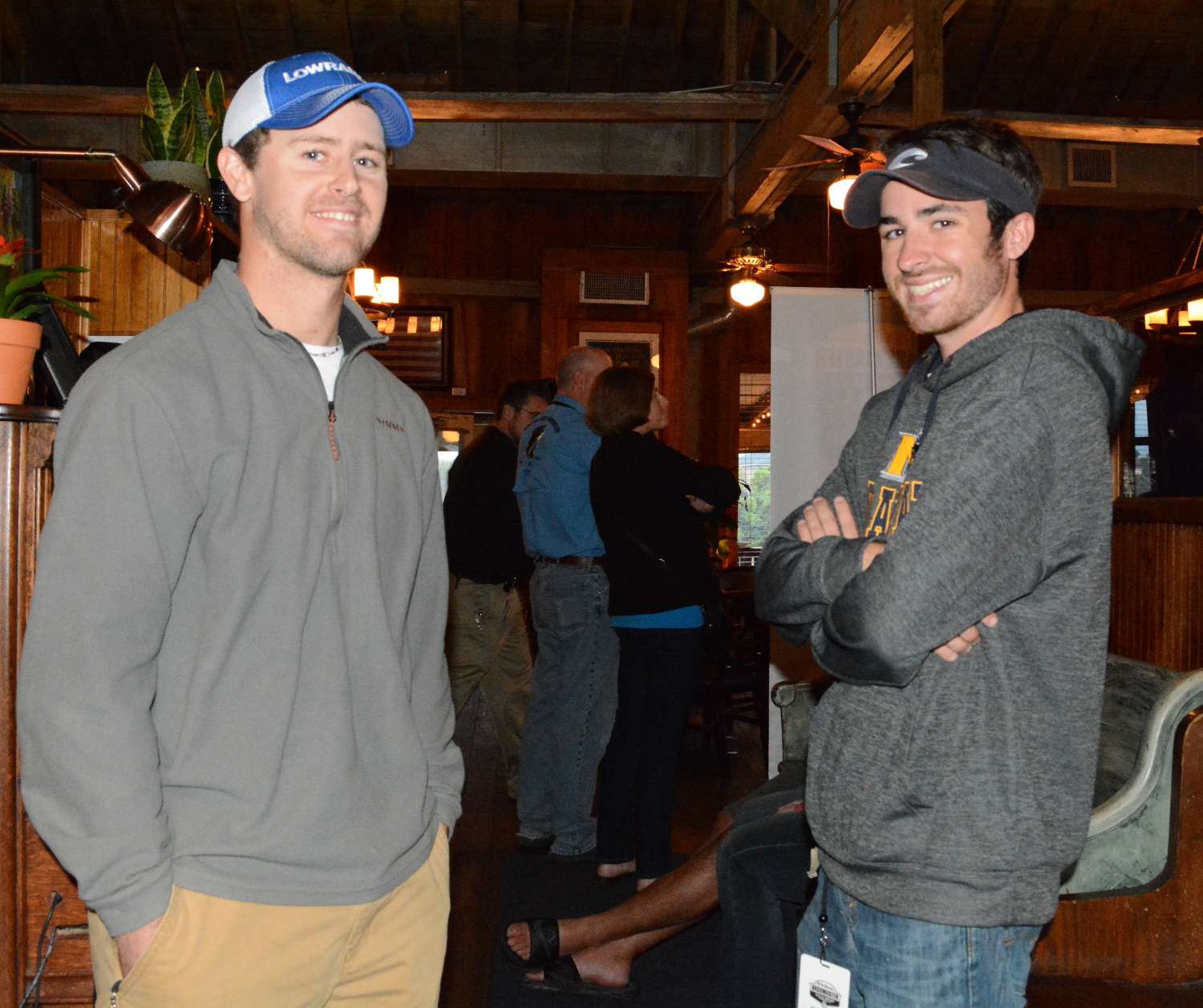 The first anglers in line are the youngest of the bunch. Matt Roberts and Lance Freeman are both former competitors in the Carhartt Bassmaster College Series Championship, and now here they are on the adult side.