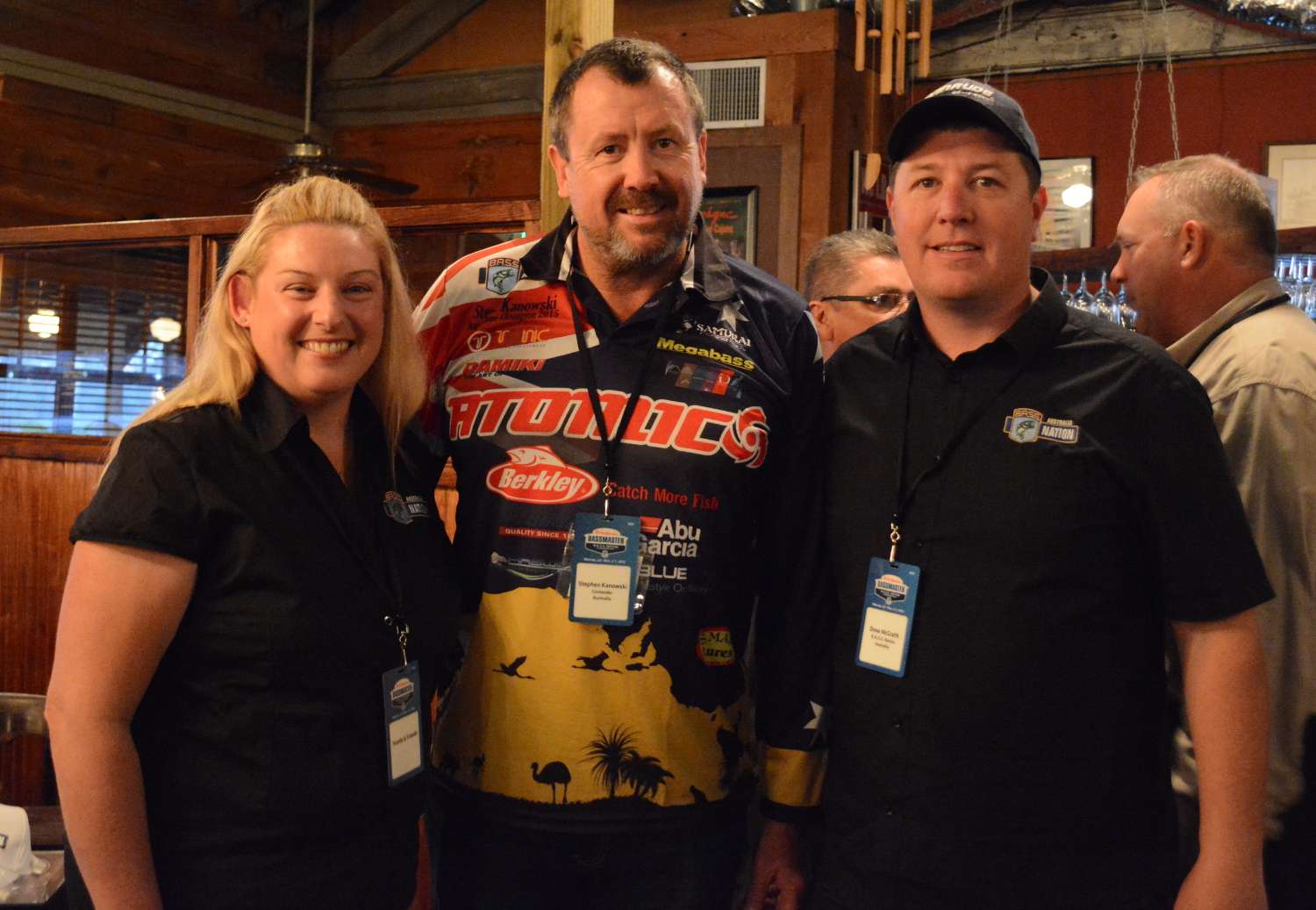 Team Australia is at the championship for the second time. Lauren Kelly, left, and Drew McGrath, right, are part of the new chapter's leadership, and Steve Kanowski, center, won Australia's championship and is the country's representative.